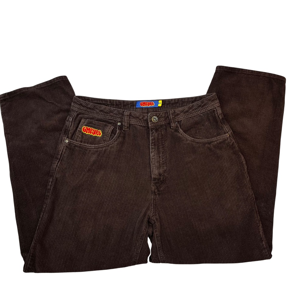 Empyre Brown Corduroy Skate‎ Pants Mens 30 Relaxed Baggy Leg Streetwear Trousers